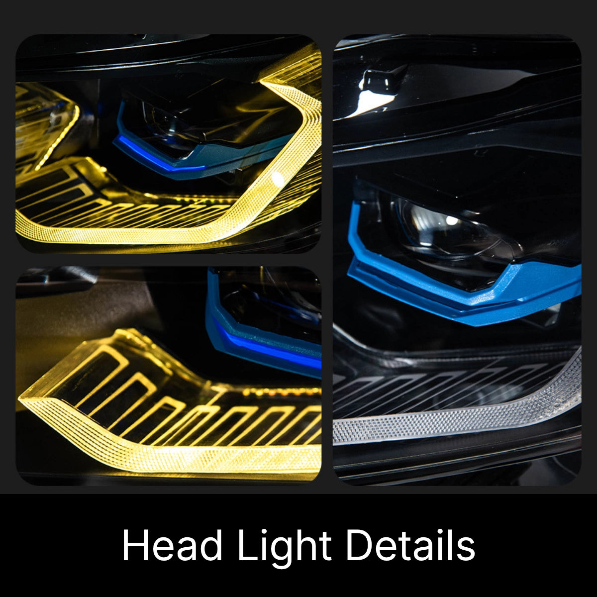 LED Headlights for 2019-2026 BMW 3 Series G20 | G80-Style Dual-Color DRL, Start-Up Animation, Plug & Play