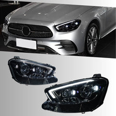 LED Headlights for 2021-2023 Mercedes W213 Facelift E350 E450 | Start-Up Animation, Sequential, Plug & Play