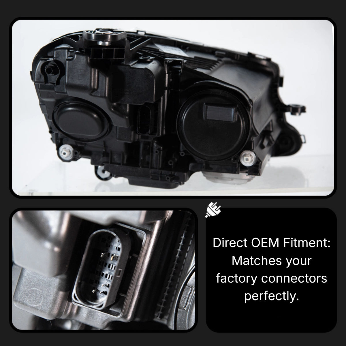 LED Headlights for 2021-2023 Mercedes W213 Facelift E350 E450 | Start-Up Animation, Sequential, Plug & Play