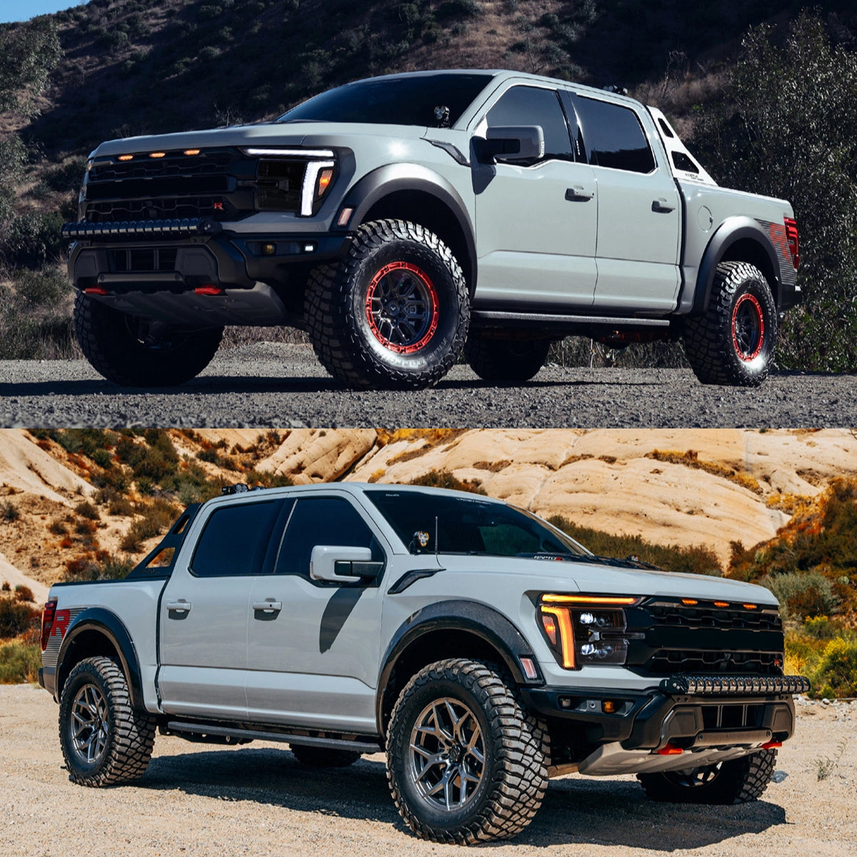 LED-Scheinwerfer für 2021-2025 Ford F-150 XL/XLT/STX | Zweifarbiges Tagfahrlicht, sequenzielle Blinker