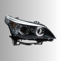LED Headlights for BMW 5 Series E60/E61 525i-550i (2004-2010) | Angel Eyes, White DRL, Plug & Play