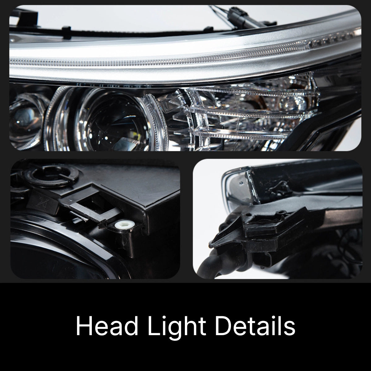 LED Headlights for BMW 5 Series E60/E61 525i-550i (2004-2010) | Angel Eyes, White DRL, Plug & Play