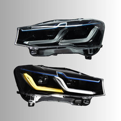 LED Headlights for BMW X3 F25 LCI (15-17) & X4 F26 (15-18) | Dual-Color DRL, Sequential Signals