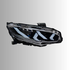 LEDHeadlightsforHondaCivic10thGen_2016-2021_App-ControlledRGBLamboStyleDRL_DemonEye_3 - NOXBEAM