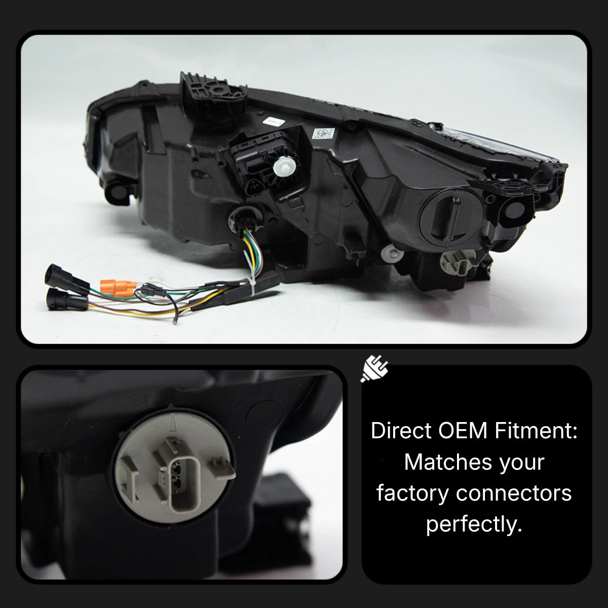 LEDHeadlightsforHondaCivic10thGen_2016-2021_App-ControlledRGBLamboStyleDRL_DemonEye_6 - NOXBEAM