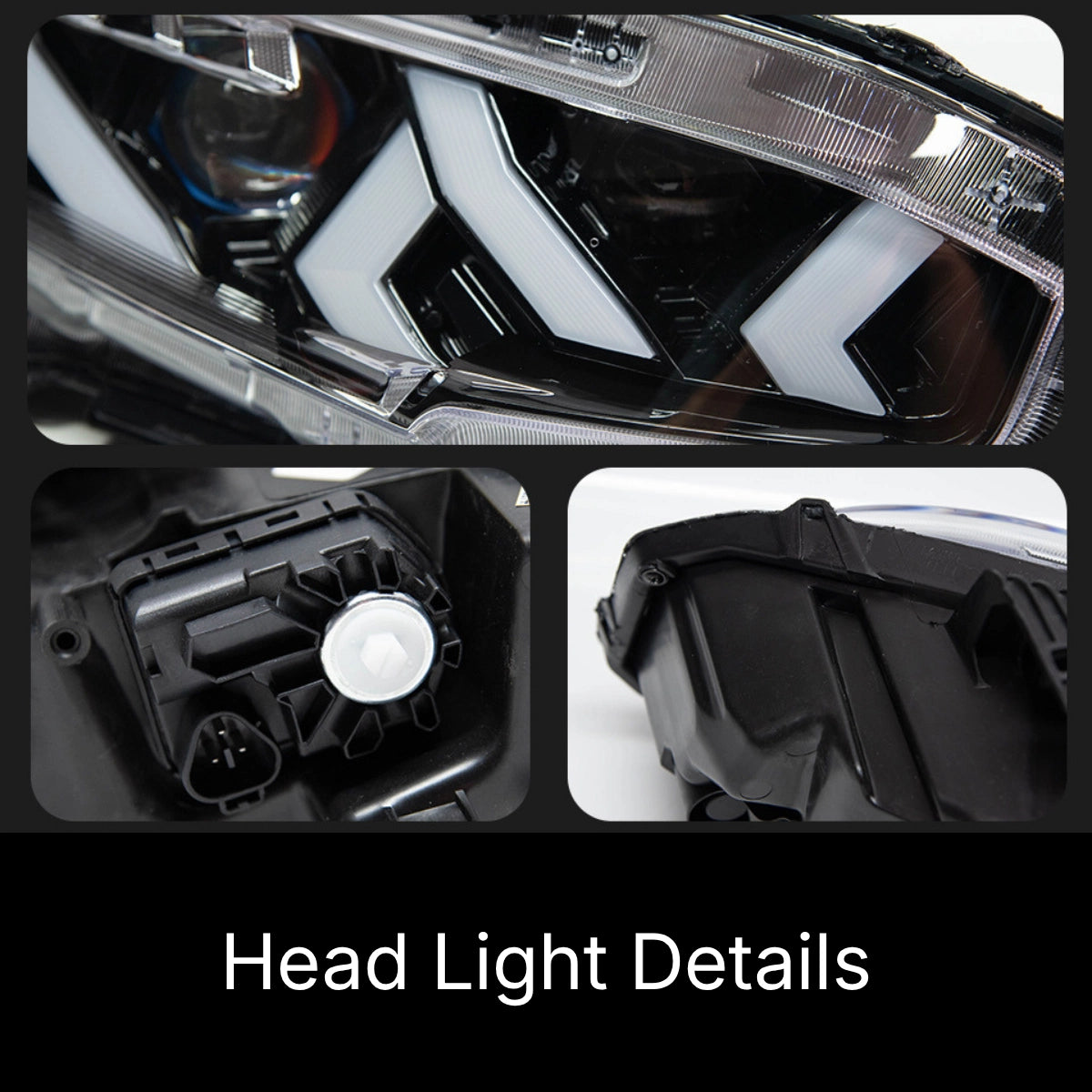 LEDHeadlightsforHondaCivic10thGen_2016-2021_App-ControlledRGBLamboStyleDRL_DemonEye_8 - NOXBEAM