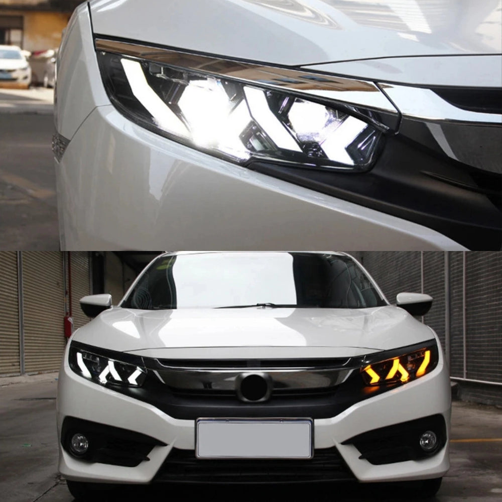 LEDHeadlightsforHondaCivic10thGen_2016-2021_LamboStyleDRL_DemonEye_9 - NOXBEAM