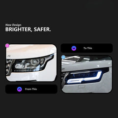 LEDHeadlightsforRangeRoverL405_2013-2023_MatrixQuadProjector_WhiteDRL_Plug_Play_4 - NOXBEAM