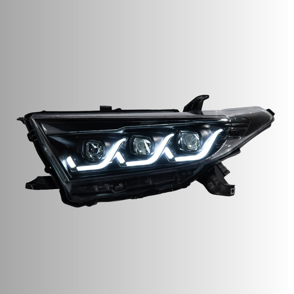 LEDHeadlightsforToyotaHighlander_2011-2013_SequentialSignals_Projector_WithDRL_RedEvilEye_3 - NOXBEAM