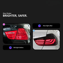 LED Tail Lights for 2006-2011 BMW 3 Series E90 Sedan | Start-Up Animation, Plug & Play
