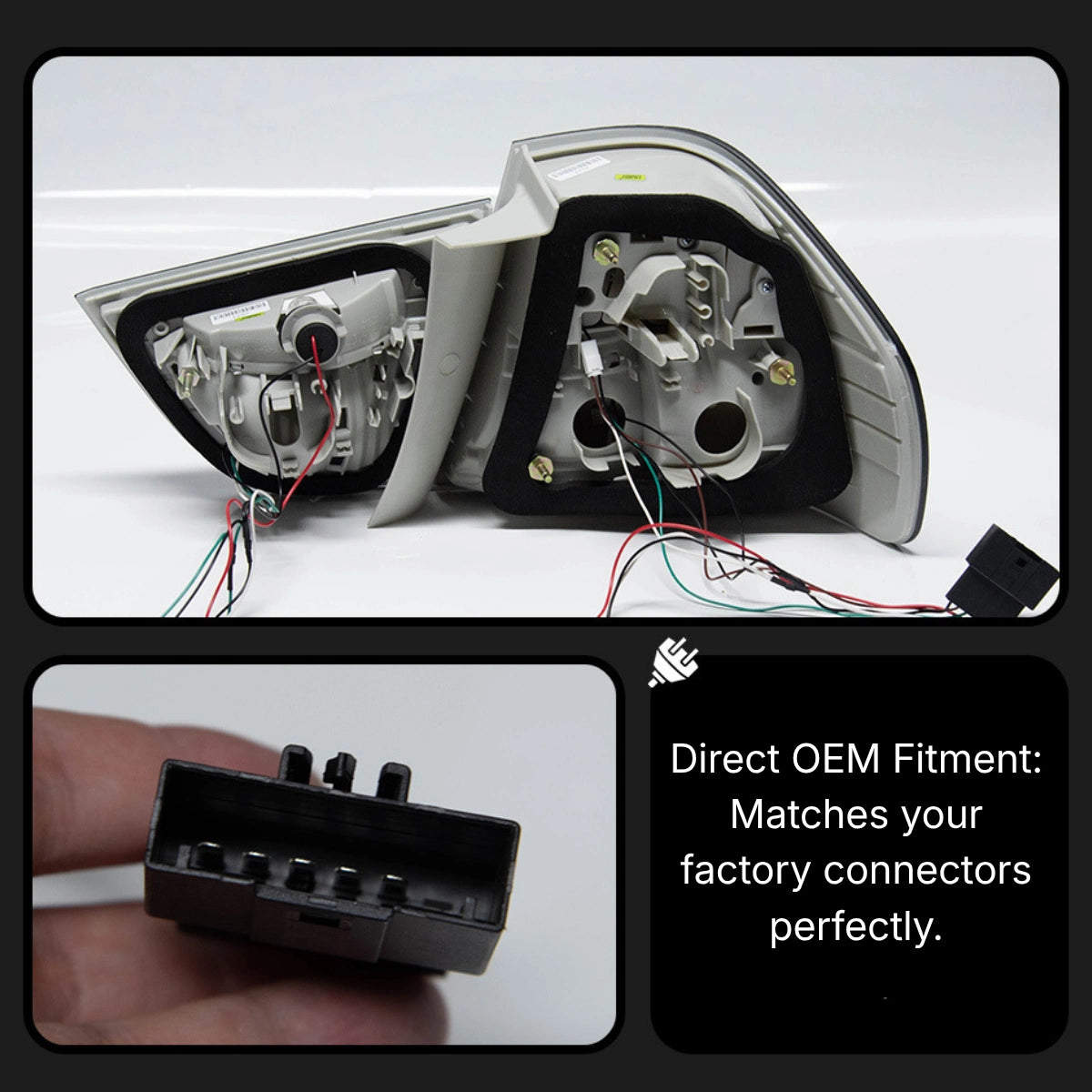 LED Tail Lights for 2006-2011 BMW 3 Series E90 Sedan | Start-Up Animation, Plug & Play