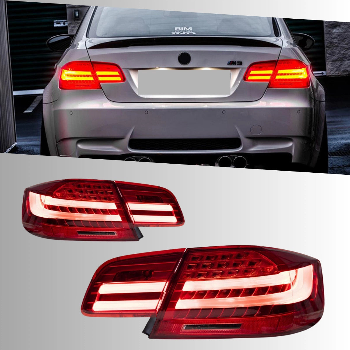 LED Tail Lights for 2007-2013 BMW 3 Series E92 Coupe E93 Convertible | Sequential, Plug & Play