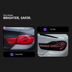 CSL LED-Rückleuchten für 2014-2020 BMW 4er F32/F36 & M4 F82 | Laser-Wire, dynamischer Blinker