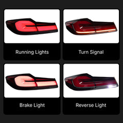 LED Tail Lights for 2018-2020 BMW 5 Series G30 Pre-LCI Sedan with Sequential Turn Signals