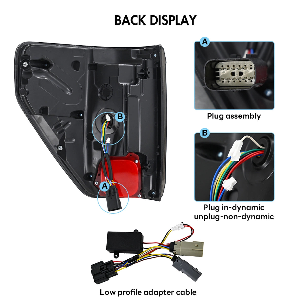 LED-Rückleuchten für 2021-2025 Ford F-150 | Dynamische Blinker, BLIS-kompatibel