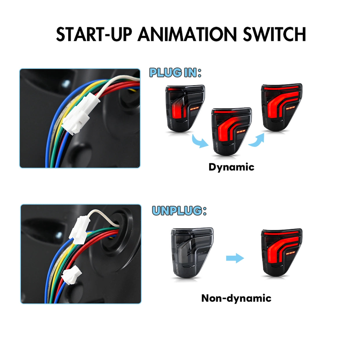 LED-Rückleuchten für 2021-2025 Ford F-150 | Dynamische Blinker, BLIS-kompatibel