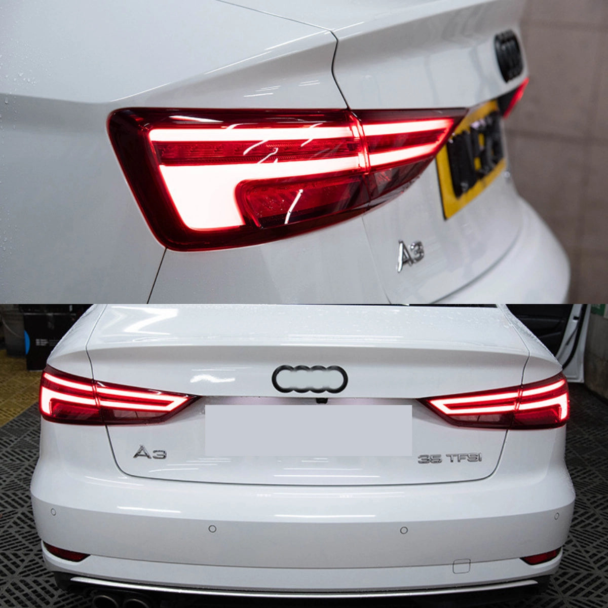 LED-Rückleuchten für 2015-2016 Audi A3/S3 8V Limousine | nur Halogen, dynamischer Blinker