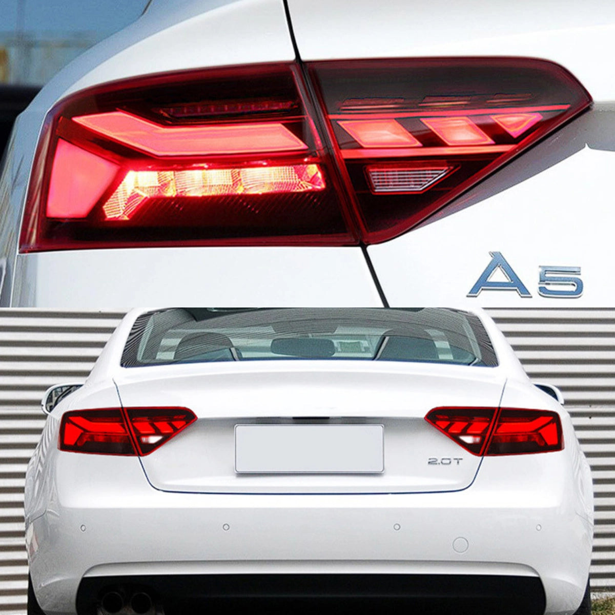 RS-Style LED-Rückleuchten für 2008-2017 Audi A5/S5/RS5 8T Coupé | Startanimation, dynamischer Blinker