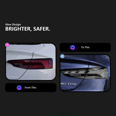 RS-Style LED-Rückleuchten für 2018-2020 Audi A5/S5/RS5 F5 Sportback Pre-Facelift