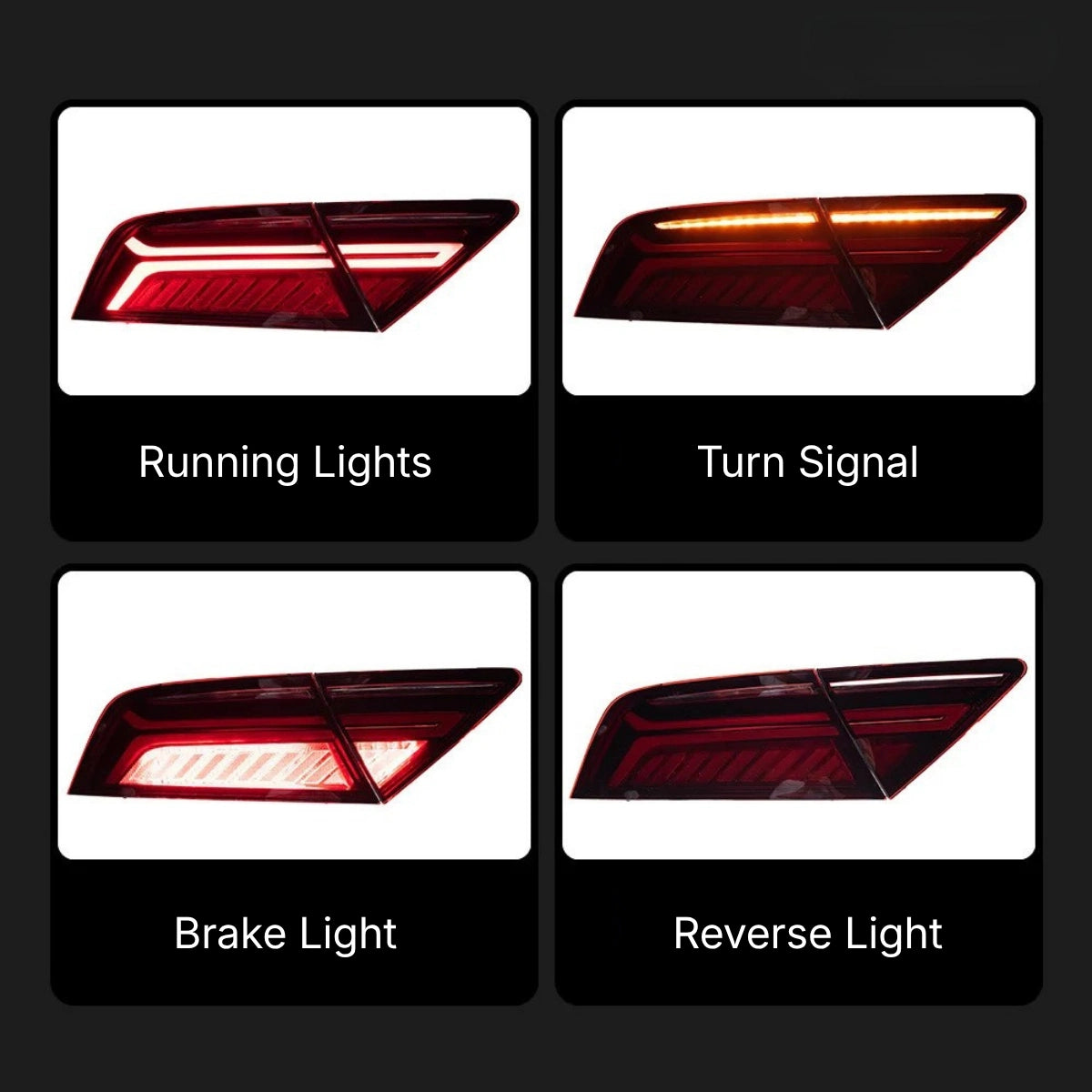 LED-Rückleuchten für 2011-2018 Audi A7/S7/RS7 C7 Sportback | dynamischer Blinker