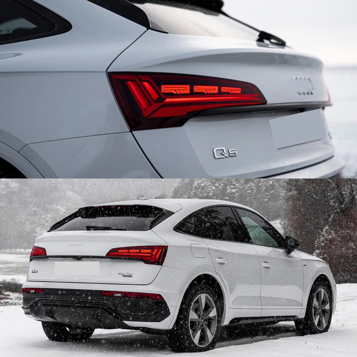 LED-Rückleuchten für 2018-2020 Audi Q5/SQ5 FY Pre-Facelift | dynamischer Blinker
