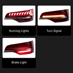 LED-Rückleuchten für 2007-2015 Audi Q7 4L | Startanimation, dynamischer Blinker