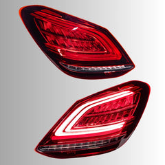 LED-Rückleuchten für 2015-2021 Mercedes C-Klasse W205 Limousine | dynamischer Blinker