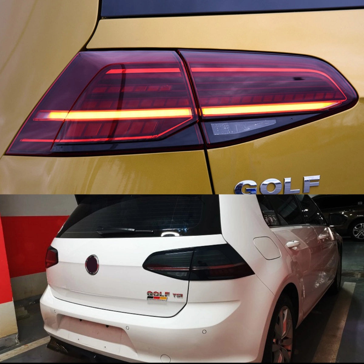 LED Tail Lights for VW Golf MK7 2015-2017 | OE Upgrade for GTI & Golf R Hatchback, Pre-Facelift, Start-Up Animation, Sequential, Plug & Play