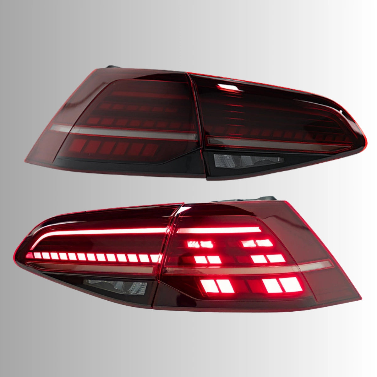 LED Tail Lights for VW Golf MK7 2015-2017 | OE Upgrade for GTI & Golf R Hatchback, Pre-Facelift, Start-Up Animation, Sequential, Plug & Play
