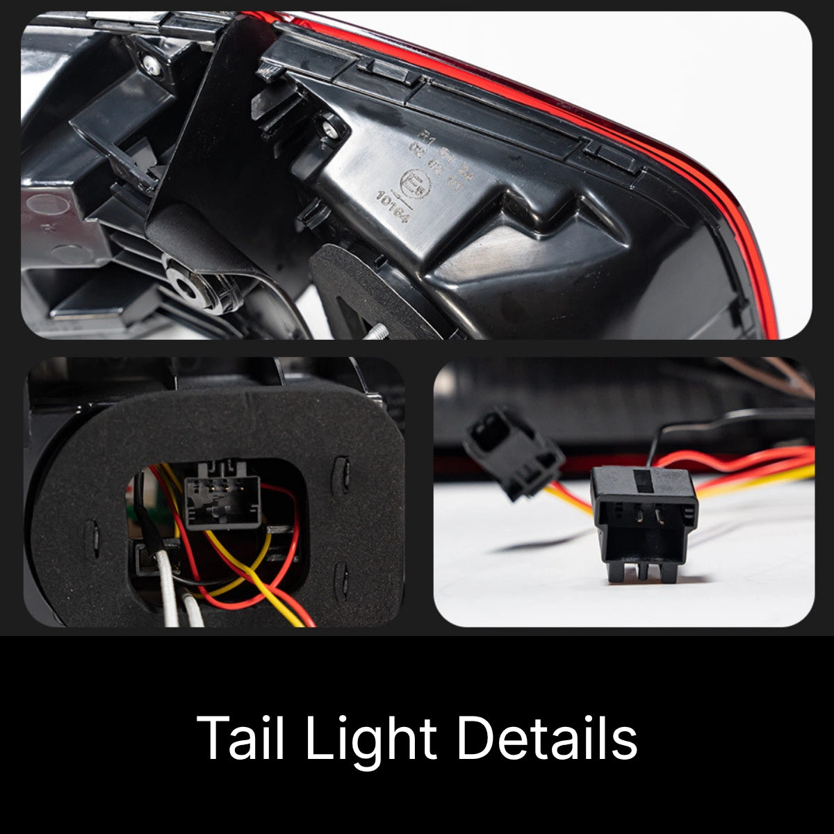 LED Tail Lights for VW Tiguan 2012-2017 | OE Upgrade for MK1 SUV R-Line, Red Lens, Start-Up Animation, Sequential, Plug & Play