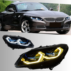 Premium Laser Headlights for 2009-2016 BMW Z4 E89 | Dual-Color Switchback DRL, Plug & Play