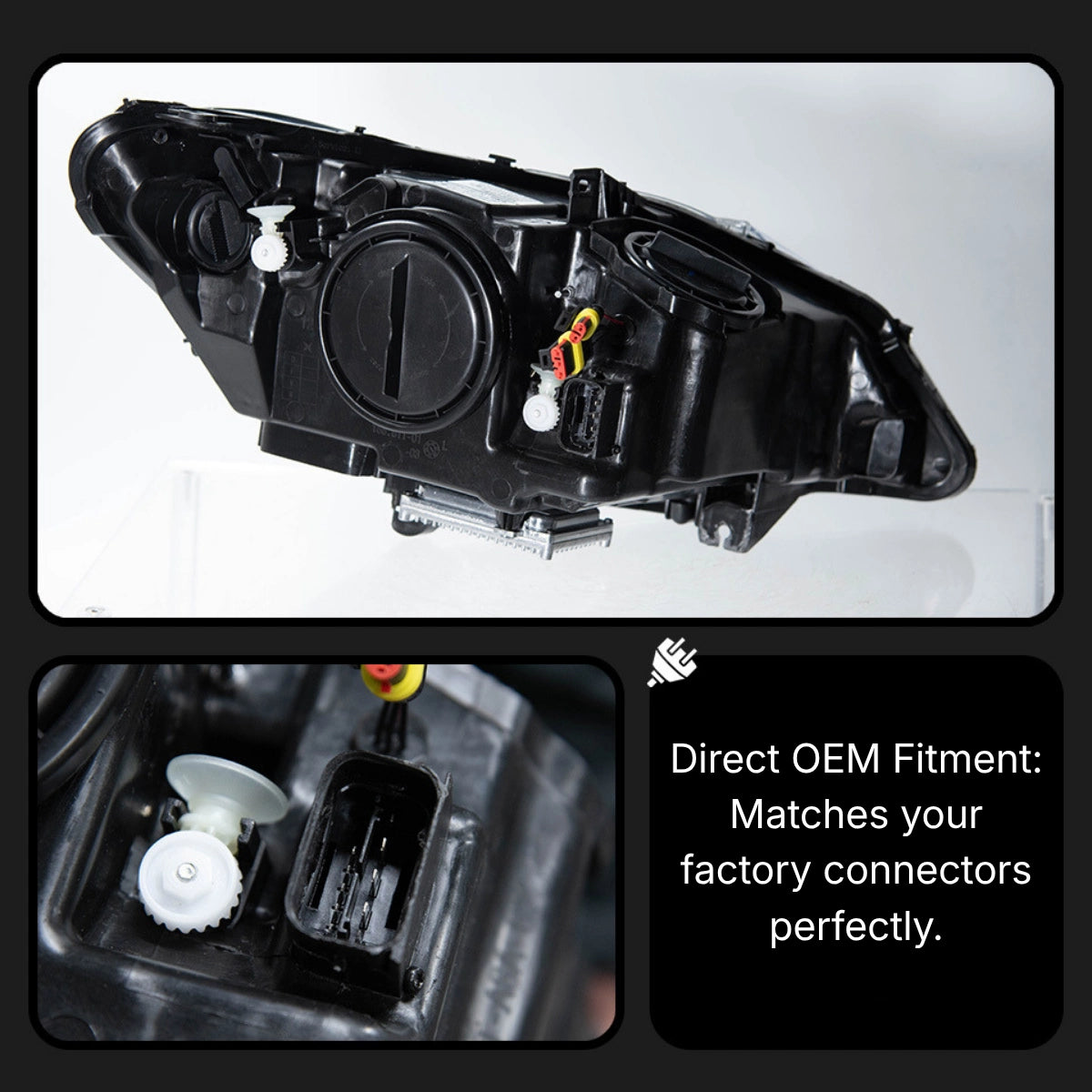 Premium Laser Headlights for 2009-2016 BMW Z4 E89 | Dual-Color Switchback DRL, Plug & Play