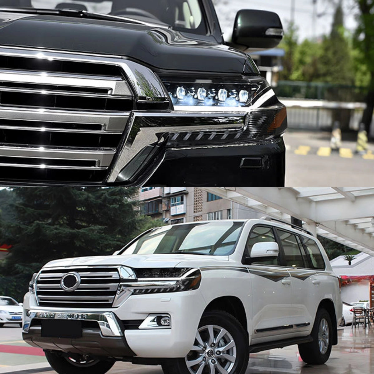QuadProjectorLEDHeadlightsforToyotaLandCruiser_2016-2021_StartupAnimation_PlugandPlay_1 - NOXBEAM