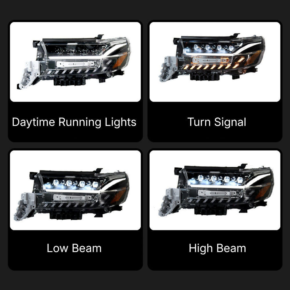QuadProjectorLEDHeadlightsforToyotaLandCruiser_2016-2021_StartupAnimation_PlugandPlay_5 - NOXBEAM