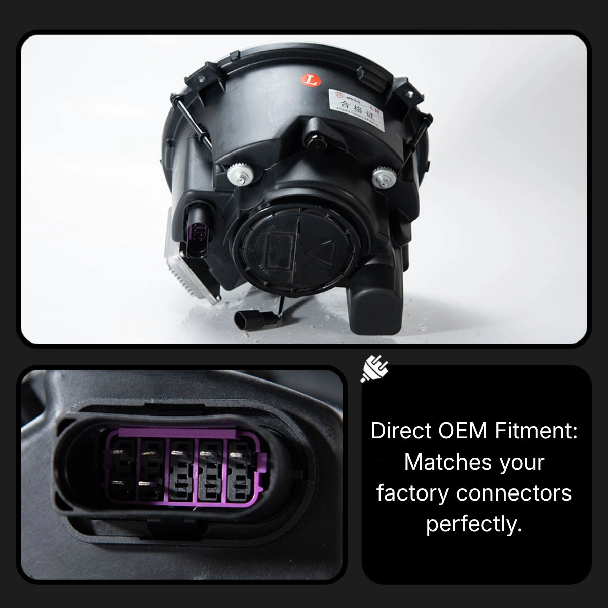 SmokedBlackLEDHeadlightsforMercedesG-ClassW463_1990-2018_HaloDRL_Plug_Play_6 - NOXBEAM