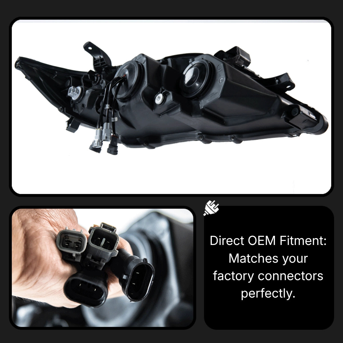 TripleProjectorLEDHeadlightsforToyotaCamry_2010-2011_StartupAnimation_Sequential_6 - NOXBEAM