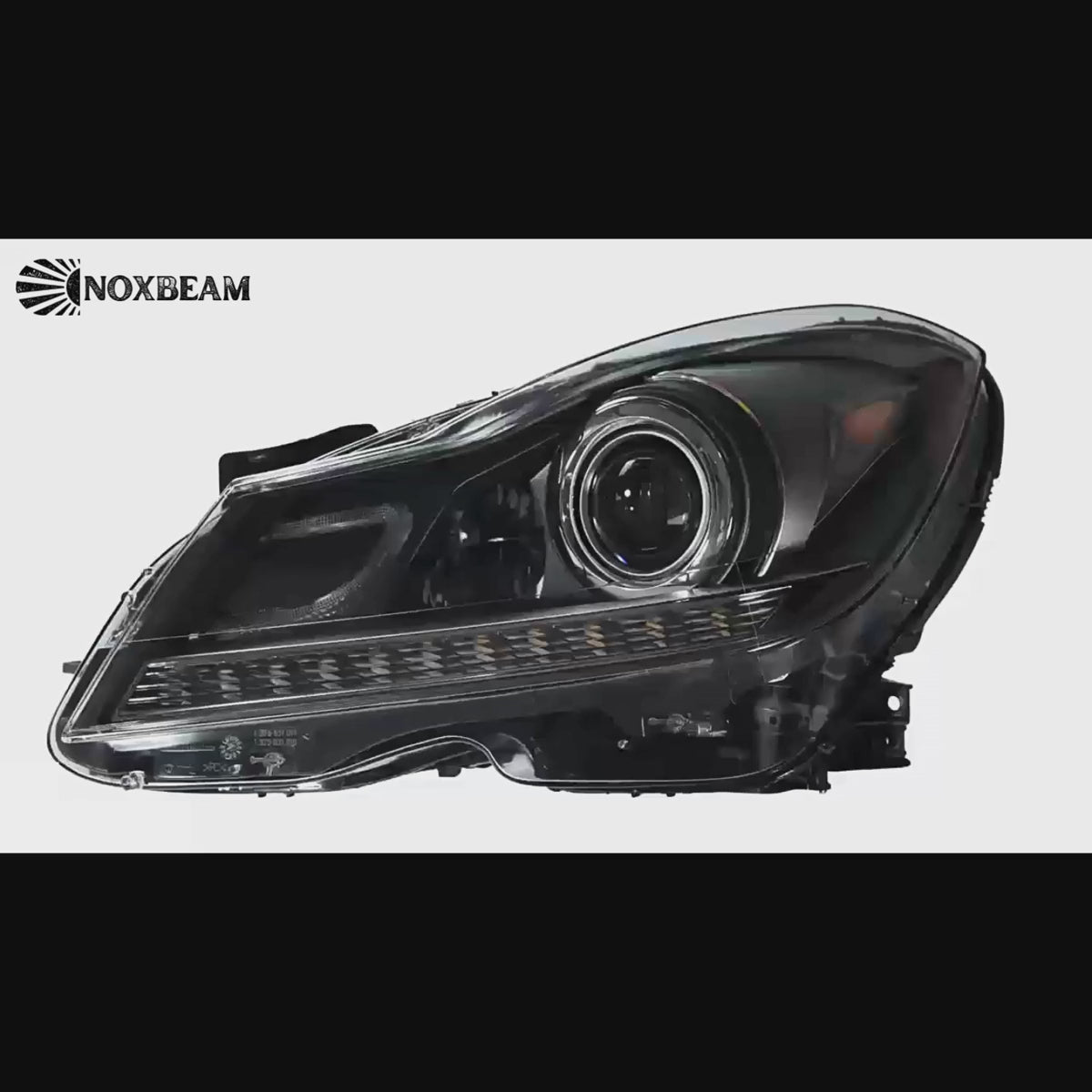 LED-Scheinwerfer für 2012-2014 Mercedes C-Klasse W204 Facelift | nur Halogen, Startanimation