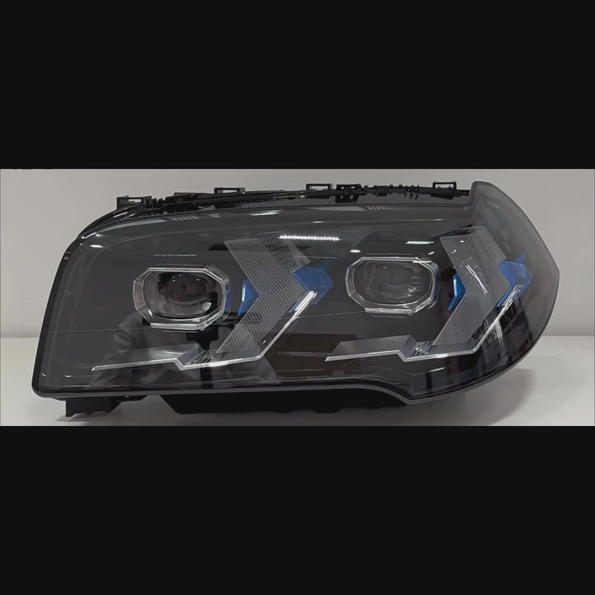 LED Headlights for 2007-2010 BMW X3 E83 LCI |Arrow-Style, Dual-Color DRL, Plug & Play