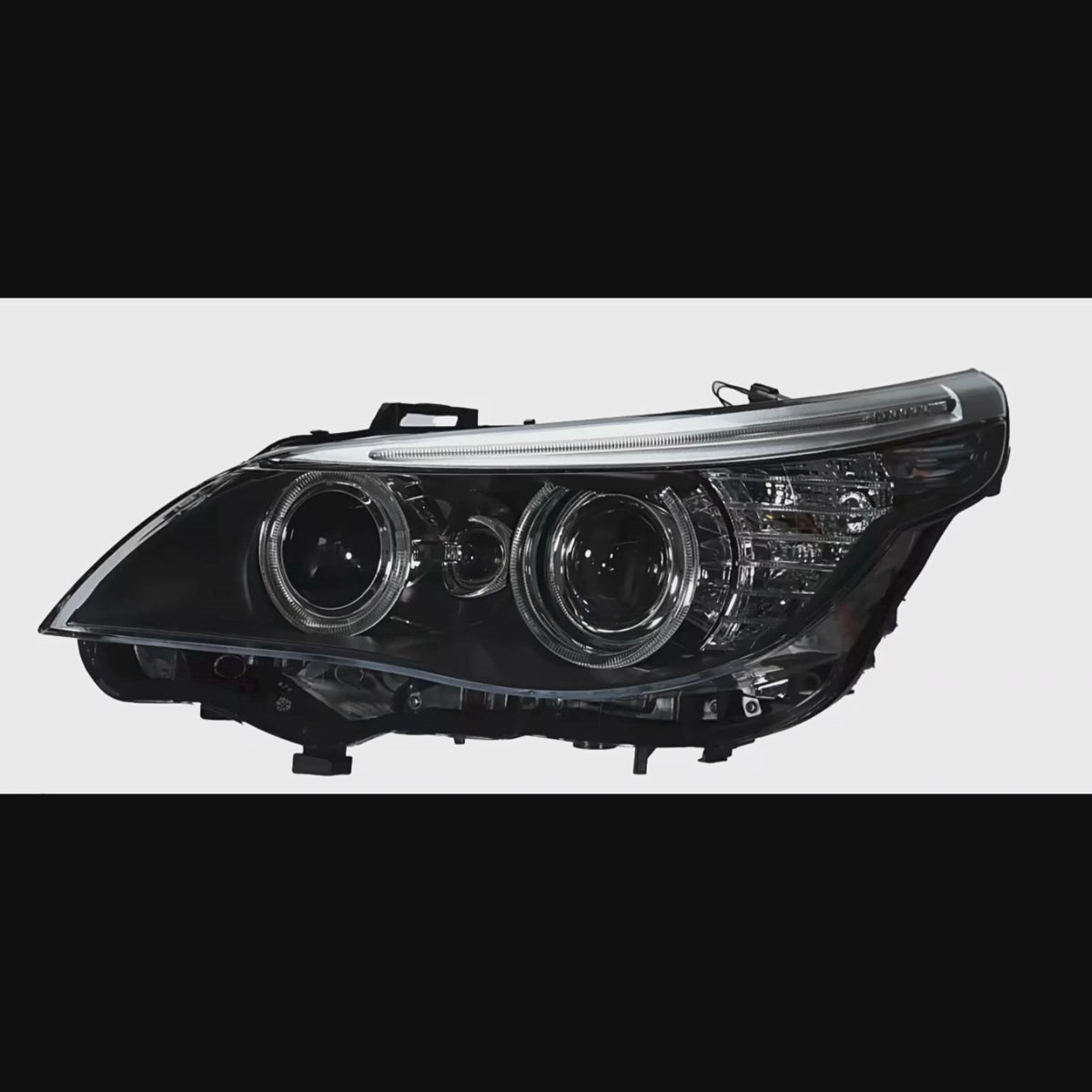 LED Headlights for BMW 5 Series E60/E61 525i-550i (2004-2010) | Angel Eyes, White DRL, Plug & Play