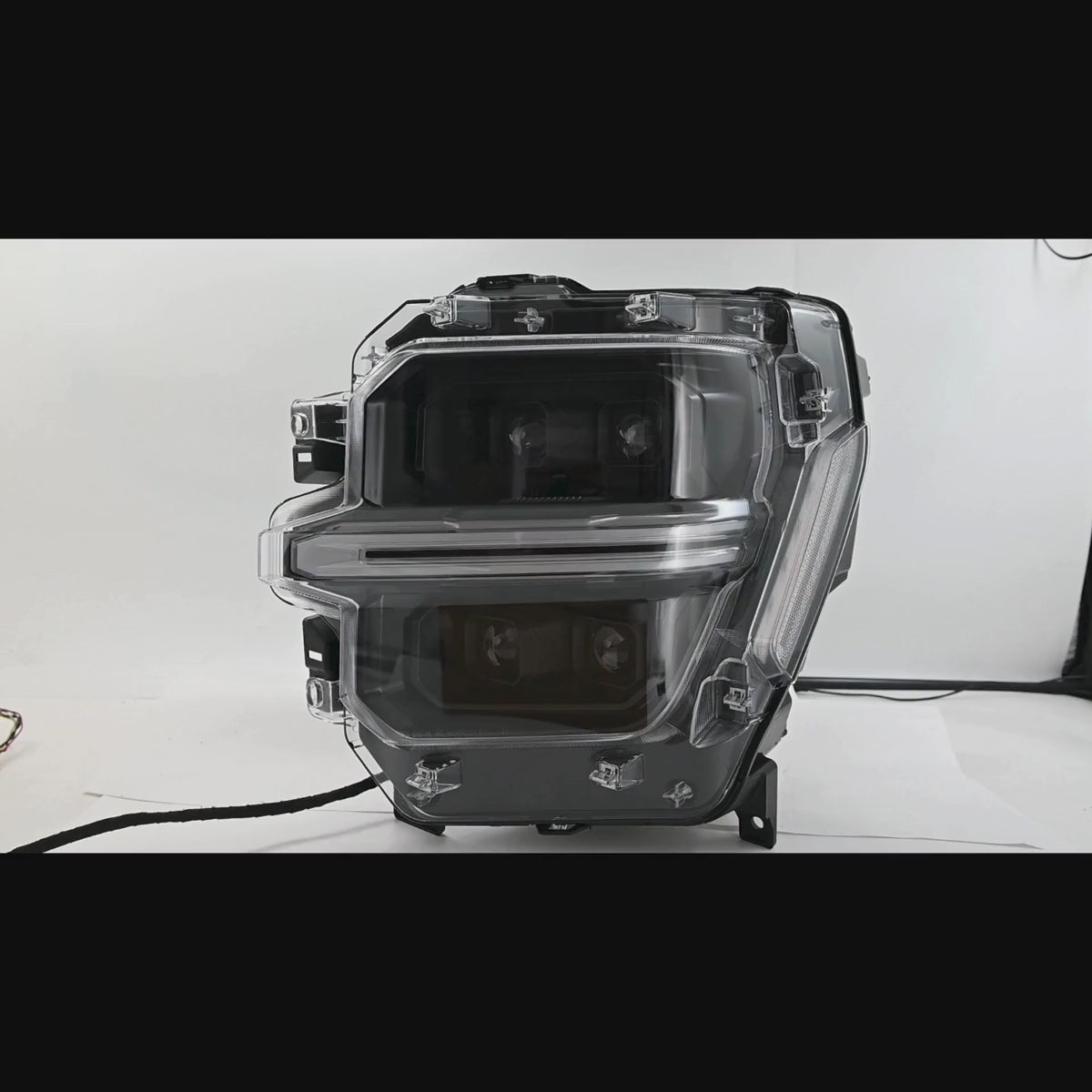 Voll-LED-Scheinwerfer für 2024-2025 Ford F-150 XL/XLT/STX | Vierfachprojektor & Switchback-DRL