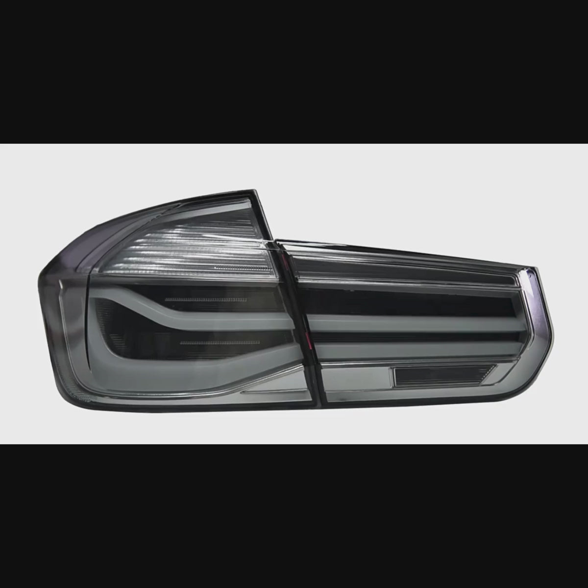 2012-2018 BMW 320i 328i 330i 335i 340i M3 F30 F80 Clear White LED Tail Lights | Sequential
