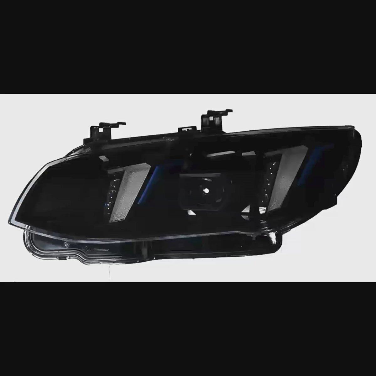 LED Headlights for 2011-2013 BMW 3 Series E92/E93 LCI | G-Style Dual-Color Fang DRL, Plug & Play
