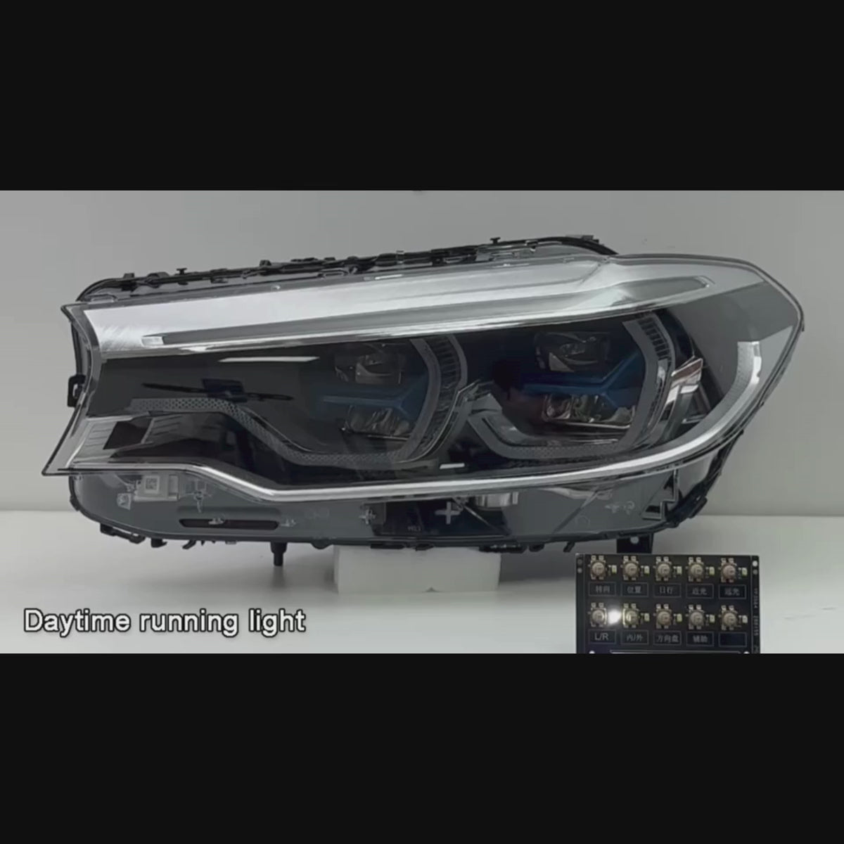 Full LED Headlights for 2017-2020 BMW 5 Series G30 Pre-LCI | Angel Eyes Style, Dual-Color DRL, Plug & Play