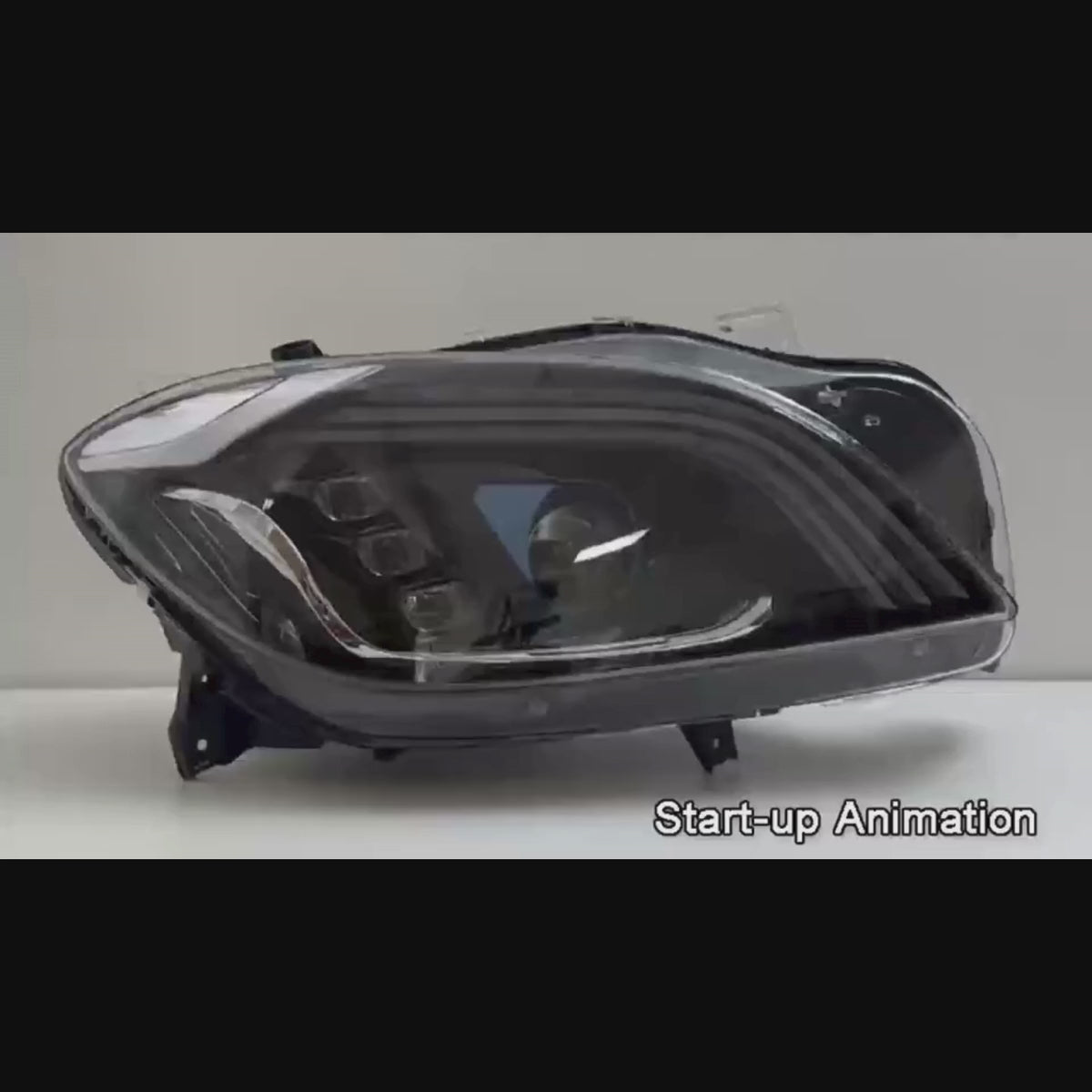 LED-Scheinwerfer für 2012-2015 Mercedes W166 Vorfacelift ML350/ML550 | Startanimation, sequentieller Blinker