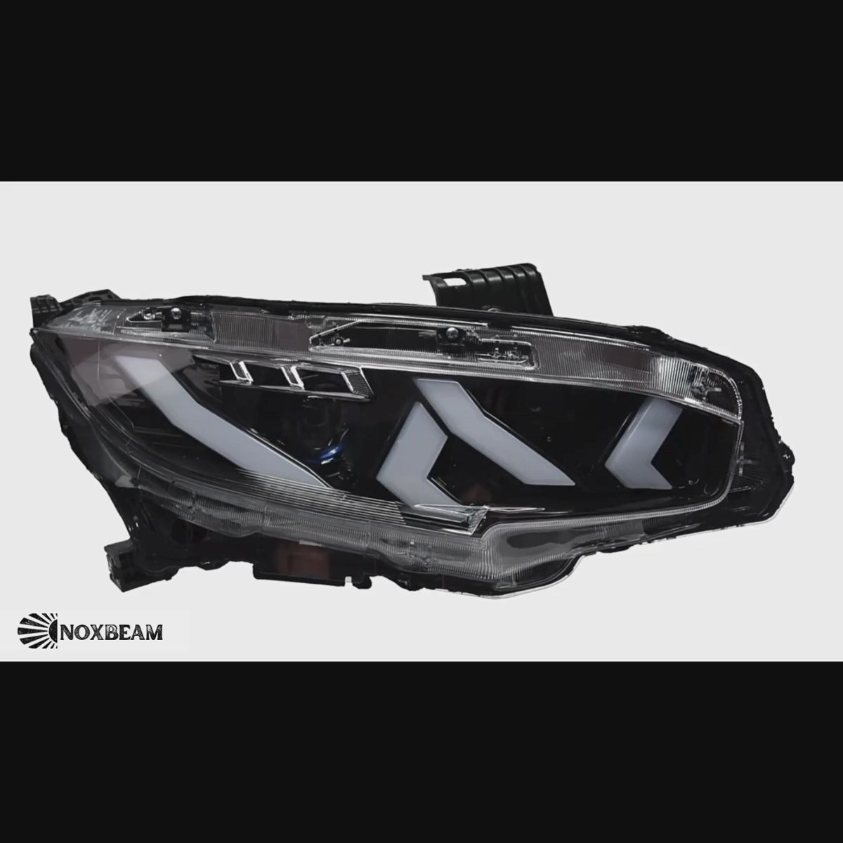 LED-Scheinwerfer für Honda Civic X (2016-2021 / 2016–2021) | App-gesteuertes RGB, Lambo-Style-DRL & Demon Eye