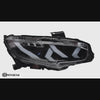 LED-Scheinwerfer für Honda Civic X (2016-2021 / 2016–2021) | App-gesteuertes RGB, Lambo-Style-DRL & Demon Eye