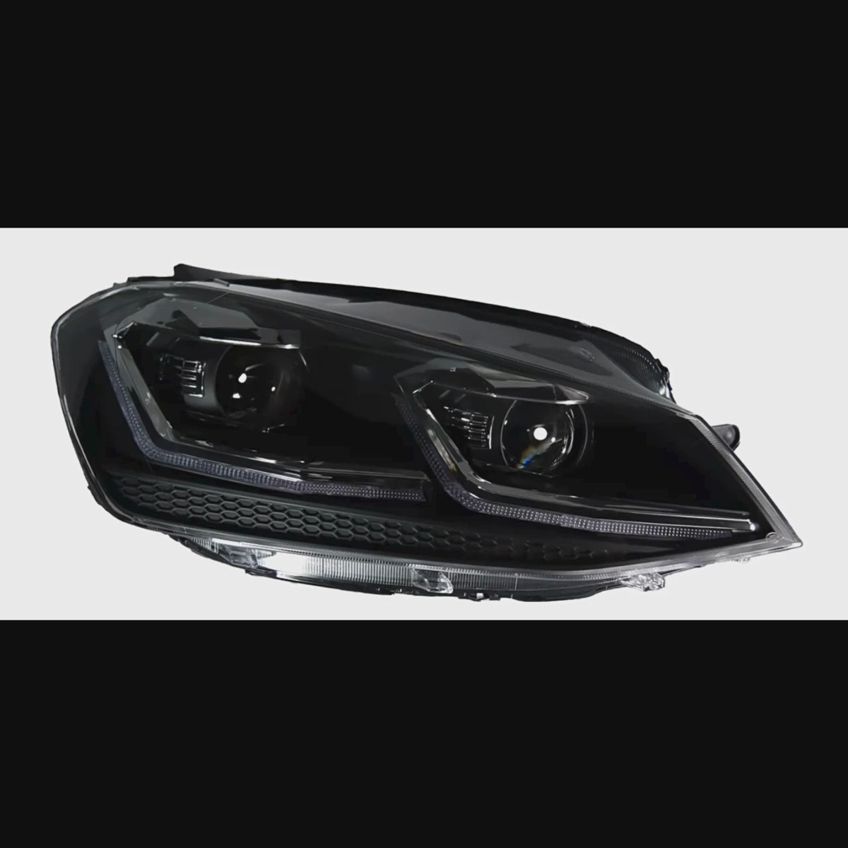 Dual Projector LED Headlights for VW Golf GTI MK7 (2015-2017) | DRL & Startup Animation (For Halogen ONLY)