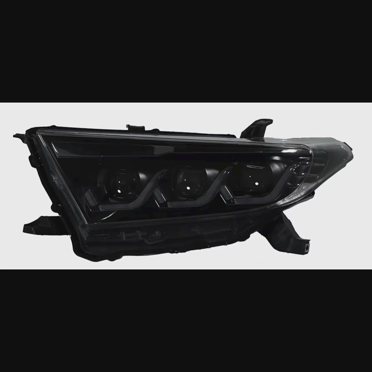 LED-Scheinwerfer für Toyota Highlander Facelift (2011-2013) | Dynamische Blinker, Projektoren, Tagfahrlicht und rotes Evil Eye