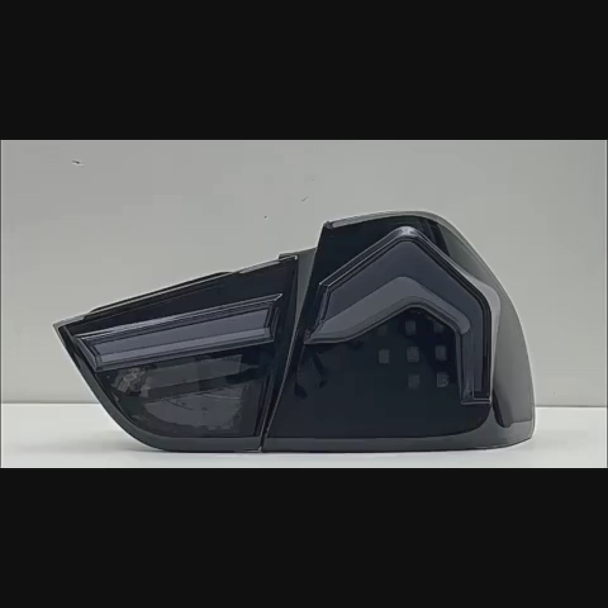 Smoked LED Tail Lights for 2009-2011 BMW 3 Series E90 LCI Sedan | Start-Up Animation, Plug & Play