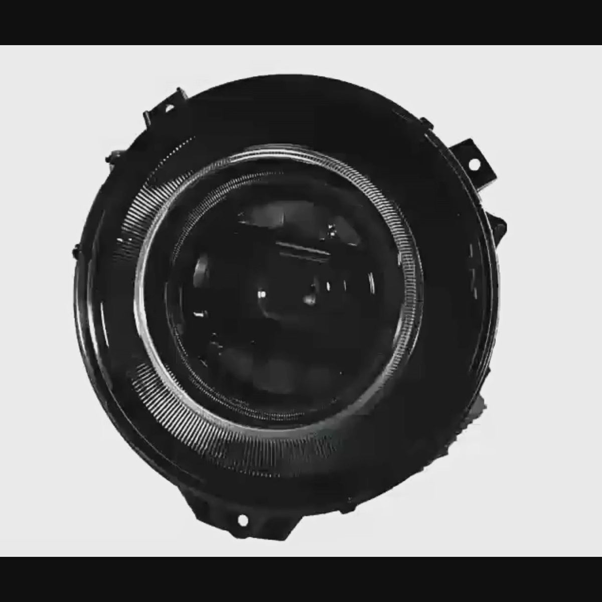 Getönte schwarze LED-Scheinwerfer für 2007-2018 Mercedes-Benz G-Klasse W463 G500/G550/G63/G65 AMG | Halo-Tagfahrlicht